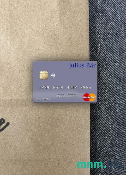 Monaco Julius Bär & Co. AG bank wygląd zdjęcia mastercard skan PSD + zdjęcie